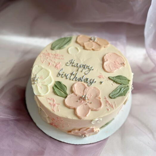 Butter flower cake Birthday