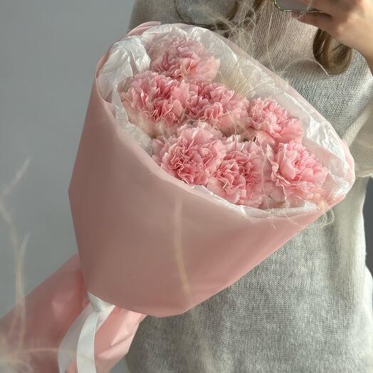 Диантусы и ковыль