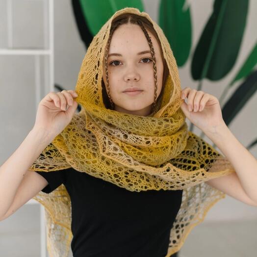 Шаль Липовый цвет