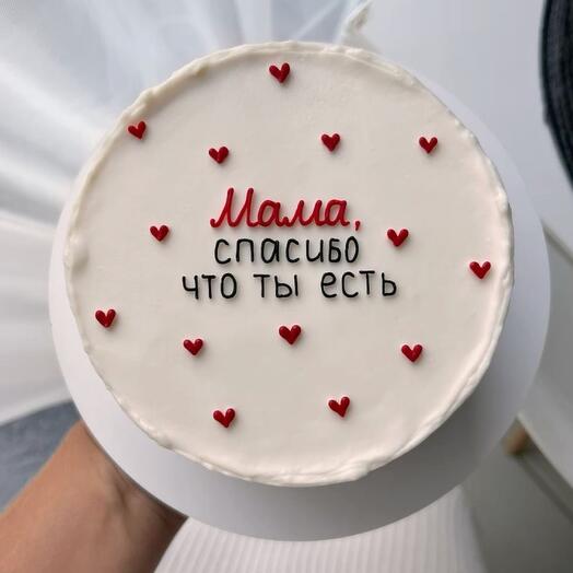 Бенто торт мама спасибо