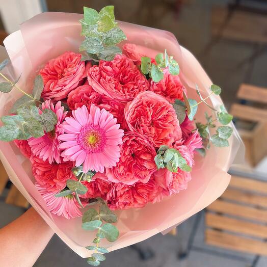 Bouquet Coral con Gerberas