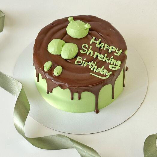 Торт 1 кг в стиле «шрек» на день рождения