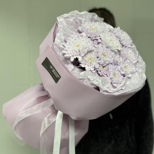 Bouquet of 3 purple chrysanthemums