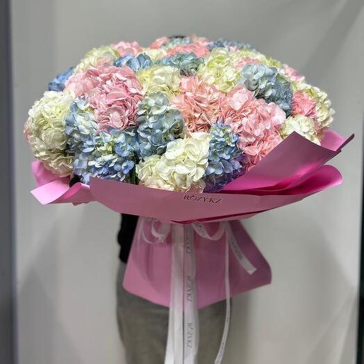 WOW Букет 51 гортензия микс