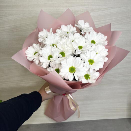 Bouquet of 3 white chrysanthemums