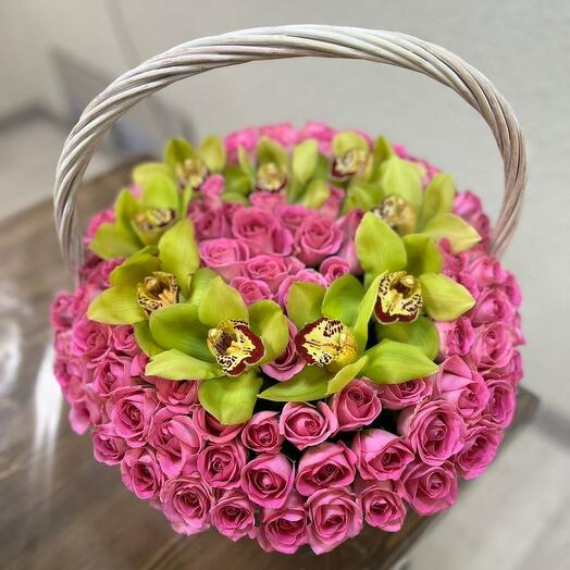 Корзина с цветами
