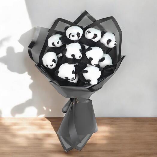 Premium Teddy Panda Bouquet