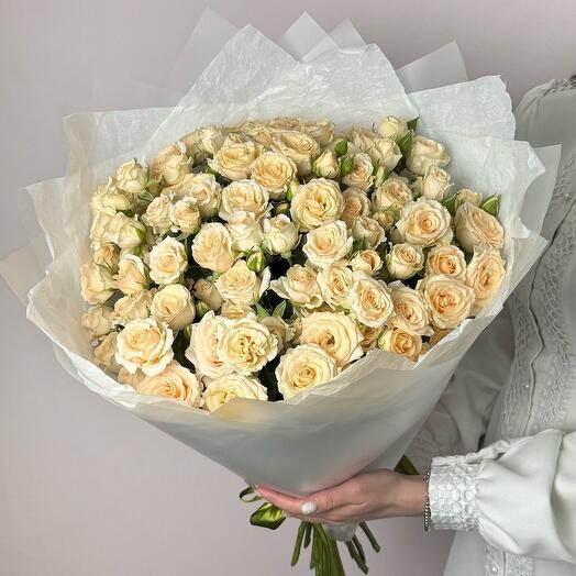 Букет Желтых Кустовых Роз 15 шт