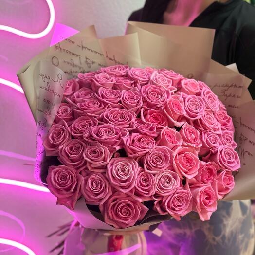 Ramo de 51 rosas Rosadas