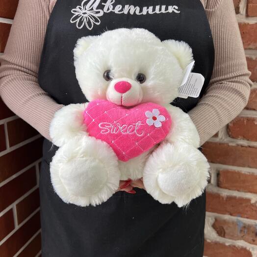 Мишка плюшевый 30см в ассортименте