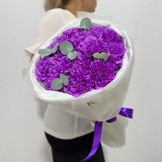 Лунные диантусы с ароматным эвкалиптом 💜 Камелия Flowers Shop