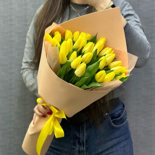 Лимоные тюльпаны