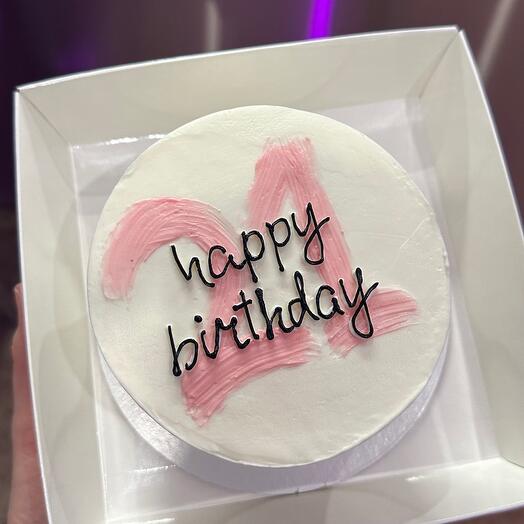 Торт для девушки happy birthday