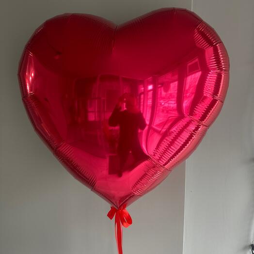 Большой шар сердце 80 см
