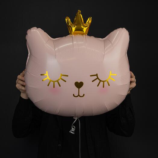 Шар фольгированный "Cat princess 🎈"