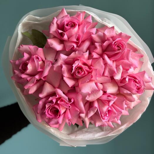 Ramo rosa con rosa girada (promoción)