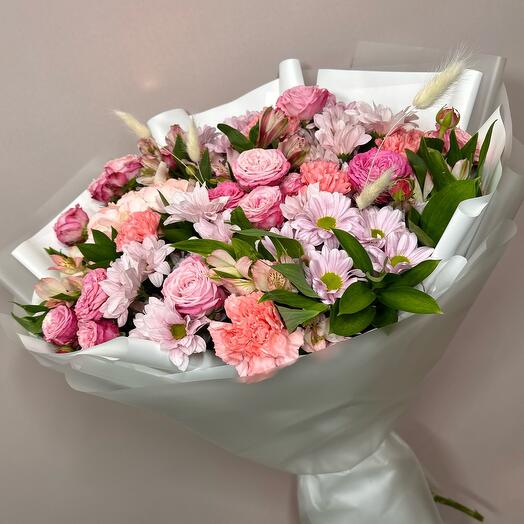 ХИТ🌸Большой букет в розовых тонах