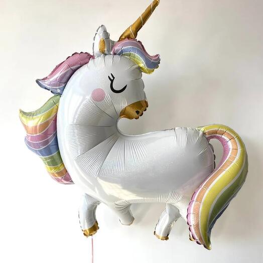 Air foil balloon "Unicorn rainbow", 112cm