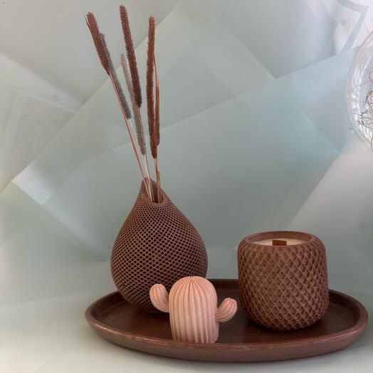 Набор декора «Кактус» 4 предмета