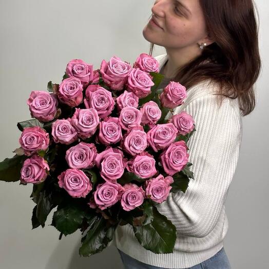 Лавандовые розы под ленту 💜