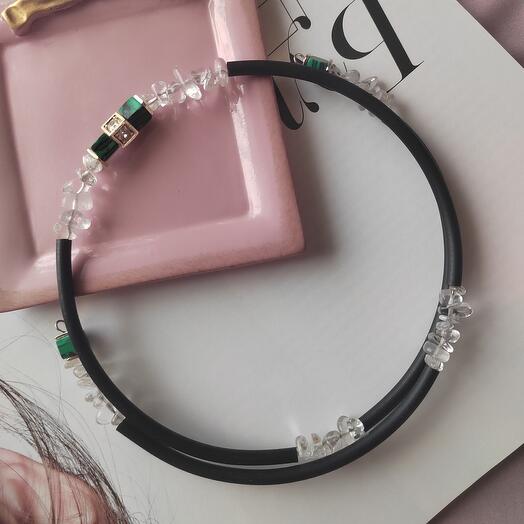 Колье на мемори проволоке