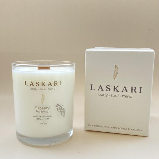 Świeca SAPERAVI w pudełku / Natural scented candle SAPERAVI in gift box 240 ml LASKARI™