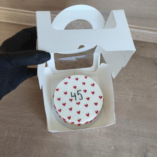 Бенто торт с днем рождения " 45" подруге/ сестре/ маме/ коллеге/ мужу/ папе/ другу