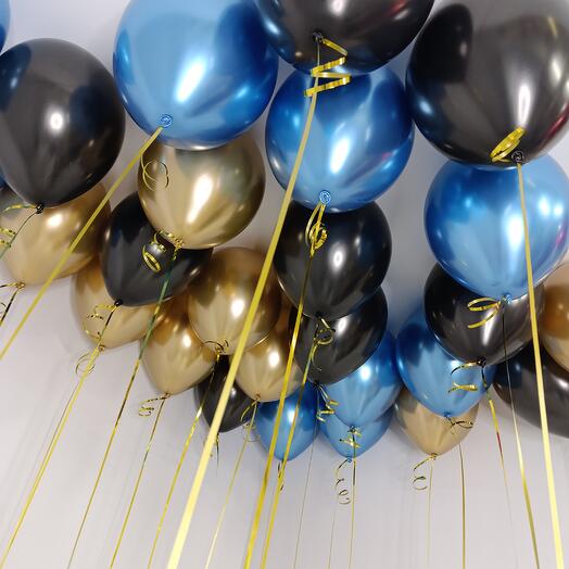 25 воздушных шаров на день рождения мужчине, папе