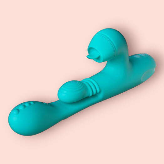 Amovibe Sensa Sway, вибратор кролик со сменными насадками и массажем на 360 градусов
