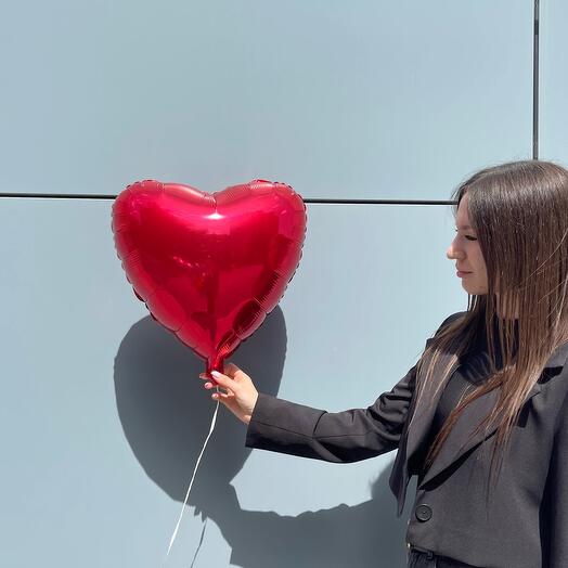 ️ Фальгированный Шар Красное Сердце N0025