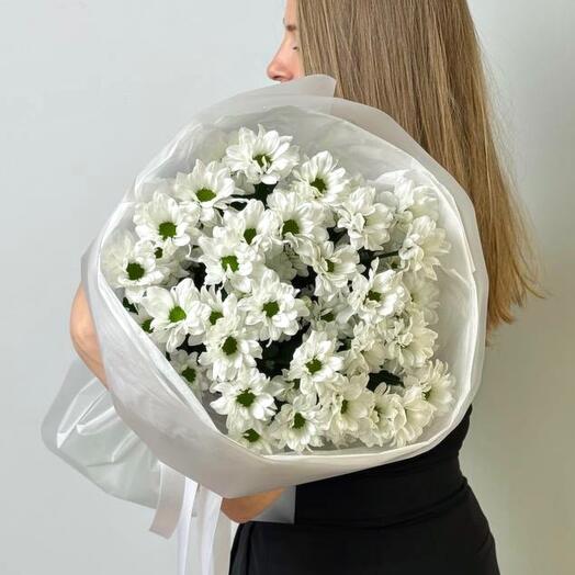 Букет из 5 ромашковых хризантем