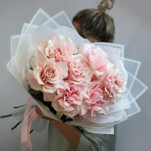 🌸 Стильный букет из 7 французских роз 🌸