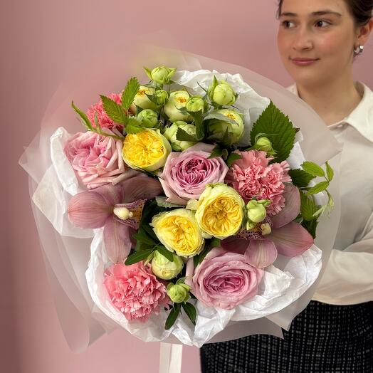 Букет «Малина с блестками» 💘