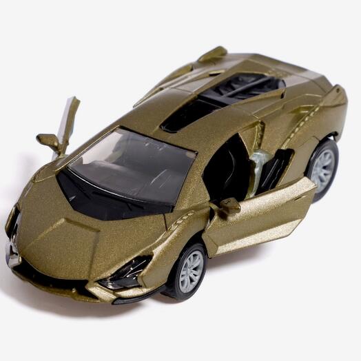 Машинка металлическая «Уличный рейсер», инерционная, 1:32, цвет зелёный