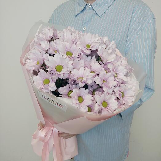 Букет розовой ромашковой хризантемы