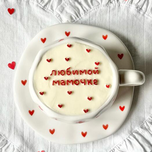 ♥️ бенто торт в кружке для мамы) на 8 марта