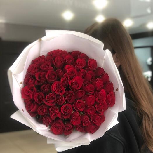 51 красная Роза (40-50 см)