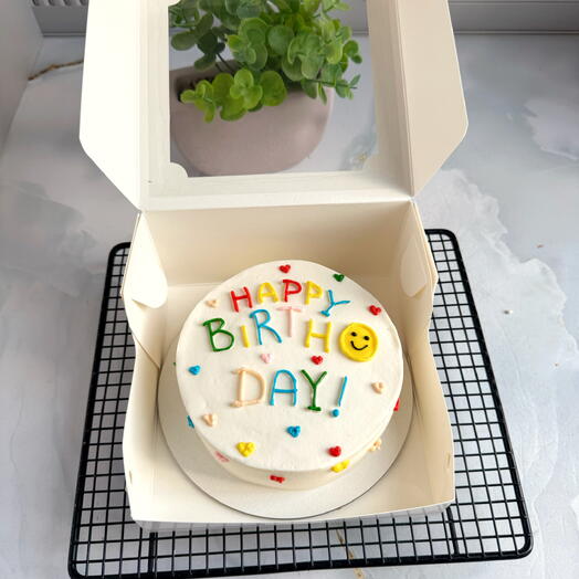 Бенто торт Happy Birthday в подарок на день рождения