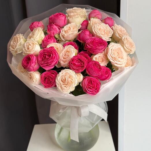 Микс кустовых роз 🌹