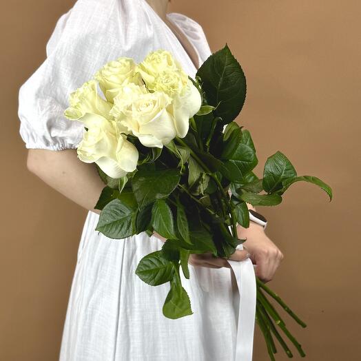 Букет из семи роз сорта Мондиаль Арт.044