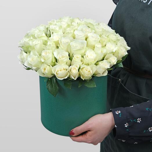 Композиция из Роз 51 шт 40 см «Верной»