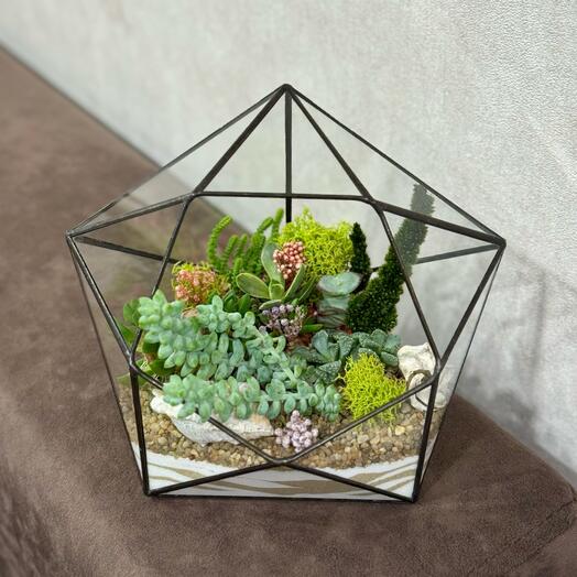 Бриллиант с цветами для мамы