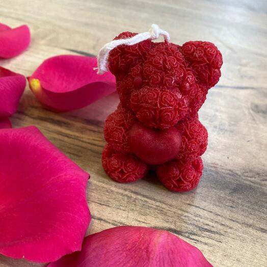 Свеча мишка | с любовью | любимой | 14 февраля