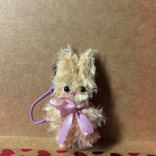Cute bunny with pink bow