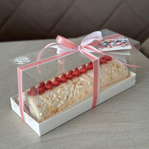 Меренговый рулет 1 кг с кремовым декором вкусно и отличный вариант на подарок 🎁