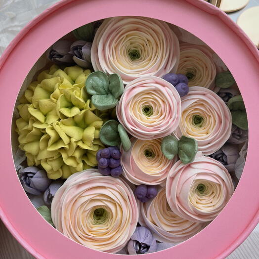 Зефирный букет в коробке