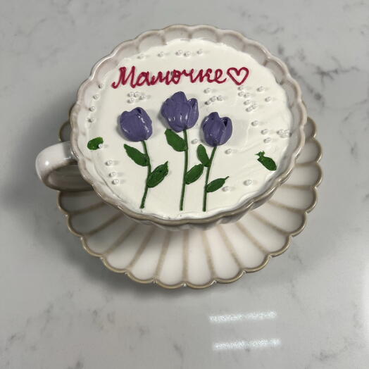 Торт в чашке Мамочке День матери для мамы