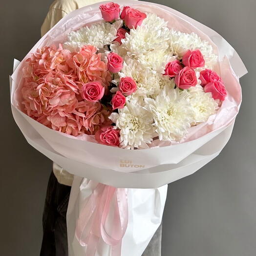 Букет «Розовая история»