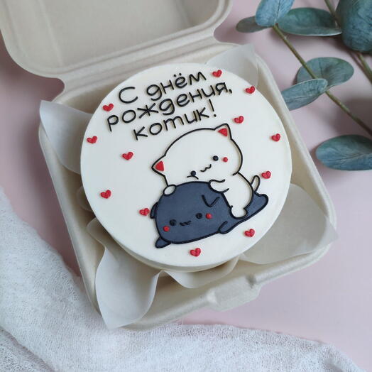 Бенто торт котики с днём рождения
