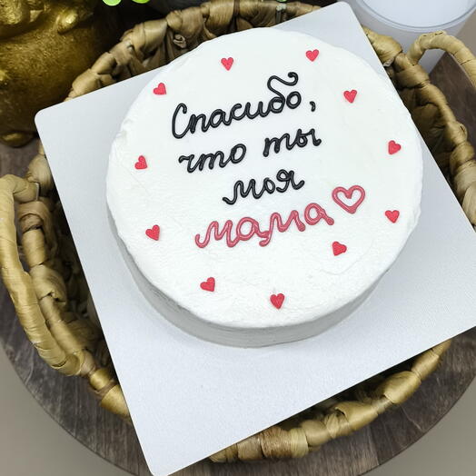 Бенто торт Спасибо, что ты моя мама, торт для мамы